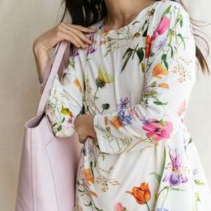 Sonnet James Brielle White Floral Dress